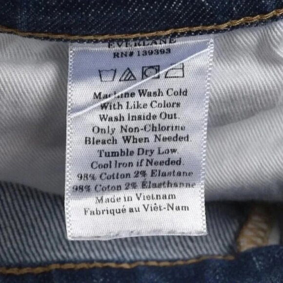 Everlane Cropped Ankle Denim Jeans Blue Medium Wash Size 26 - Picture 6 of 9